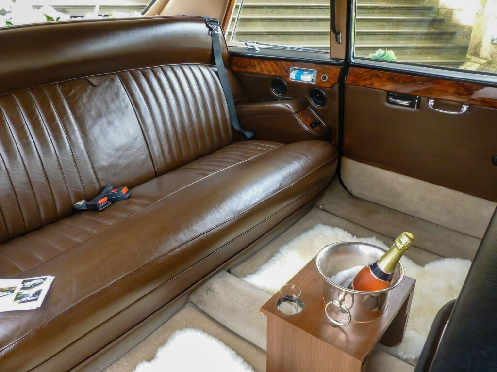 Interior of the Daimler DS420 wedding car